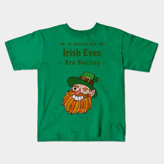 Irish eyes are smiling! Kids T-Shirt by Ashen Goods